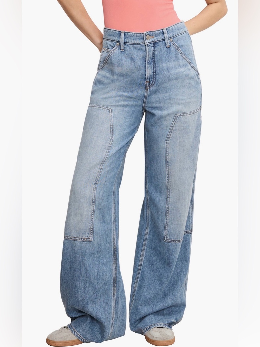 NEW! Women’s Good American Women's Good Standard Ease Carpenter Jeans - Size 2